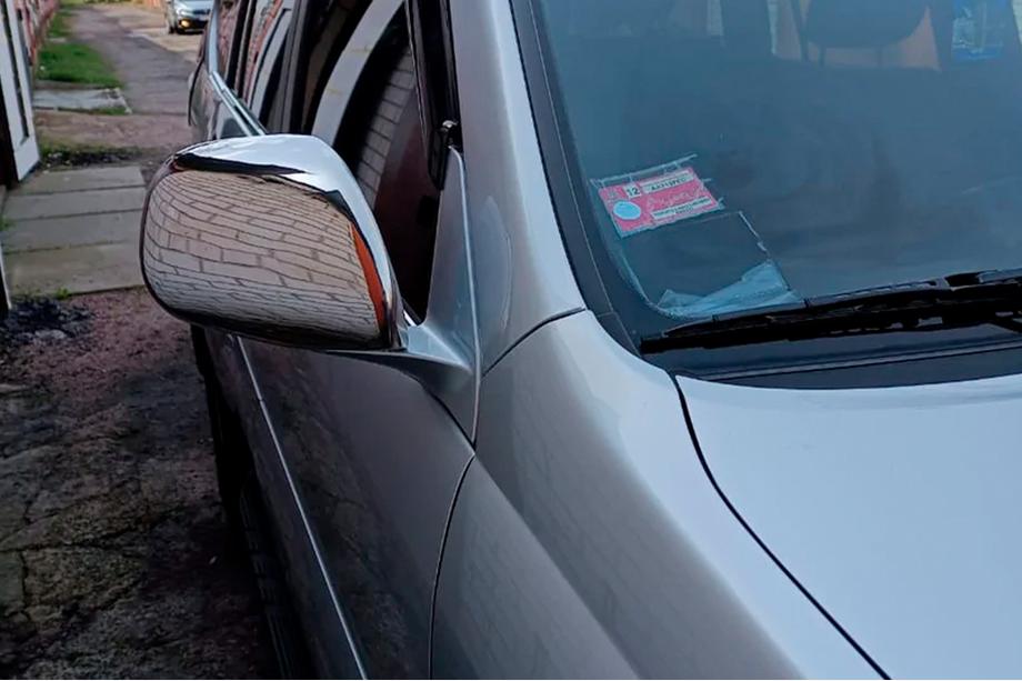 Toyota Land Cruiser Prado 120 2002–2009 Peilinkuoret (2 kpl, ruostumaton teräs) OmsaLine – italialainen ruostumaton teräs Kuva 2