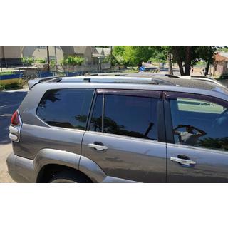 Kromatut turkkilaiset kattokaiteet Toyota Land Cruiser Prado 120 2002–2009 kuva 2