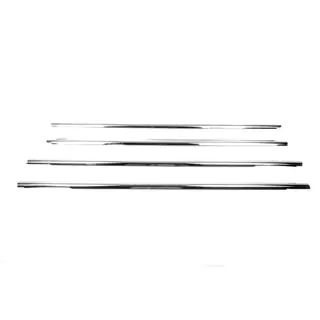 Ikkunankehyksen ulkolistat (4 kpl, ruostumaton teräs) Volkswagen Jetta 2006–2011 kuva 3
