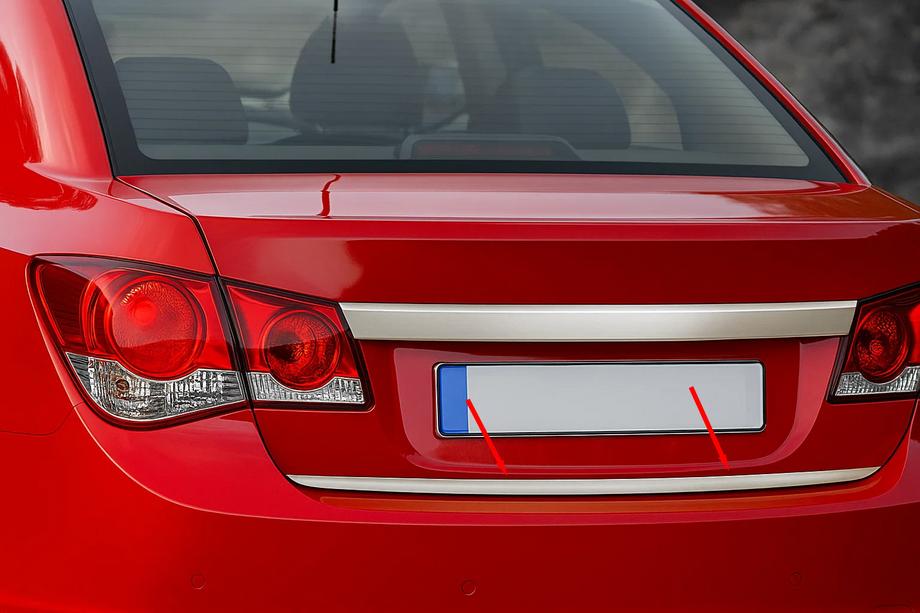 Chevrolet Cruze 2009–2015 Tavaratilan kynnyssuoja (ruostumaton teräs) Sedan, OmsaLine - italialainen ruostumaton teräs Kuva 2