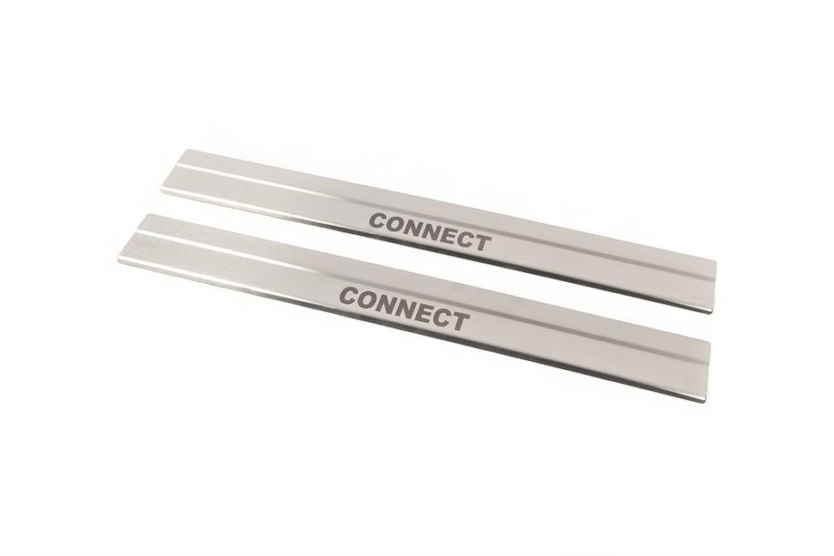 Ford Connect 2014–2021 Carmos ovikynnyslistat (2 kpl, ruostumaton teräs) Kuva 1
