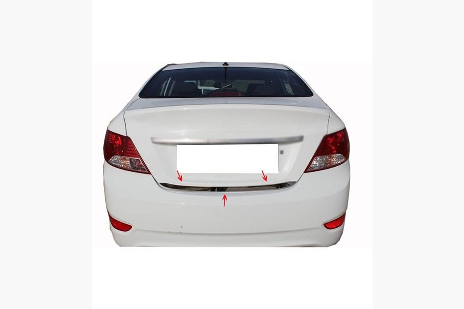 Hyundai Accent 2011–2017 Takalukun reunalista (ruostumaton teräs) Carmos - turkkilainen teräs Kuva 3