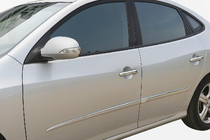 Hyundai Elantra (HD) 2006–2011 Ovenkahvan suojakuoret (4 kpl, ruostumaton teräs) kuva 1