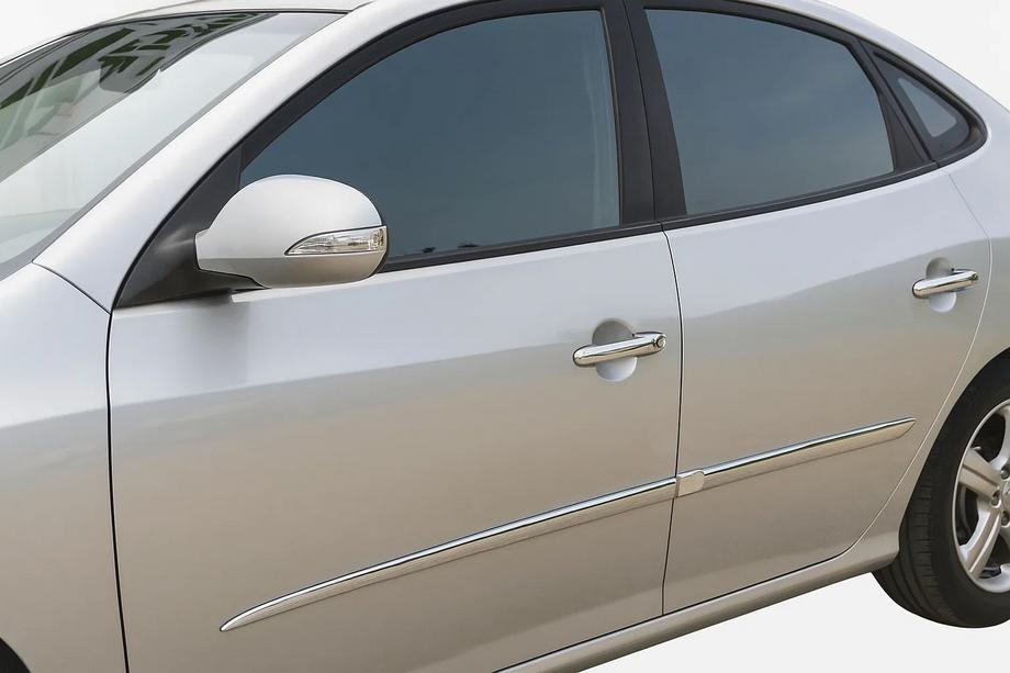 Hyundai Elantra (HD) 2006–2011 Ovenkahvan suojakuoret (4 kpl, ruostumaton teräs) Image
