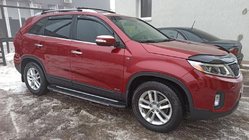 Kia Sorento II XM 2009–2014 Ikkunalistat (6 kpl, ruostumaton teräs) Carmos - turkkilainen teräs kuva 1