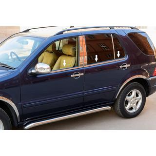 Ikkunoiden ulkoreunalistat (6 kpl, RST) Mercedes ML W163 1997–2005 kuva 1