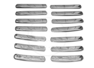 Mitsubishi L200 2006–2015 Maskilistat jäähdyttimen säleikköön (14 kpl, ruostumaton teräs) Carmos - turkkilainen teräs kuva 3