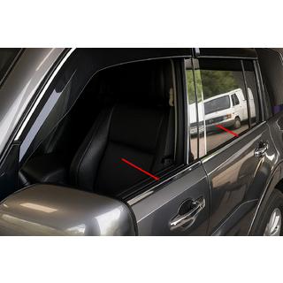 Ikkunankehyslistat (4 kpl, ruostumaton teräs) Mitsubishi Pajero Wagon IV 2006–2021 kuva 1