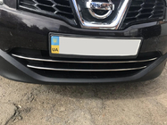Nissan Qashqai 2010–2014 Alasäleikön listat (2 kpl, ruostumaton teräs) kuva 1