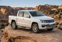 Volkswagen Amarok 2010–2022 Tayga V2 sivukynnykset (2 kpl, alumiini) kuva 1