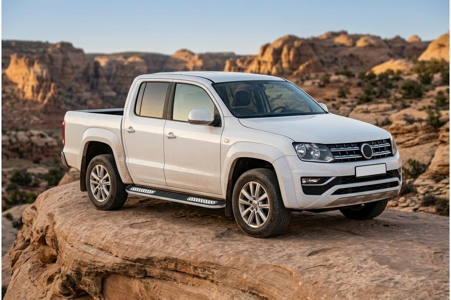 Volkswagen Amarok 2010–2022 Tayga V2 sivukynnykset (2 kpl, alumiini) Image