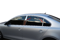 Volkswagen Jetta 2011–2018 Ovipilarien listat (ruostumaton teräs) kuva 1