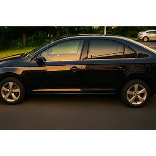 Ikkunankehyslistat (4 kpl, ruostumaton teräs) Skoda Rapid 2012–2019 kuva 1