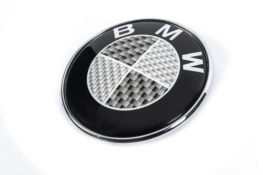 BMW 5-sarja E34 1988–1995 Hiilikuitu-embleemi, Turkki (82 mm) Kuva 1