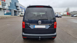 Volkswagen Caddy 2015–2020 Rekisterikilven yläpuolinen koristelista (1-ovinen, ruostumaton teräs) kuva 1