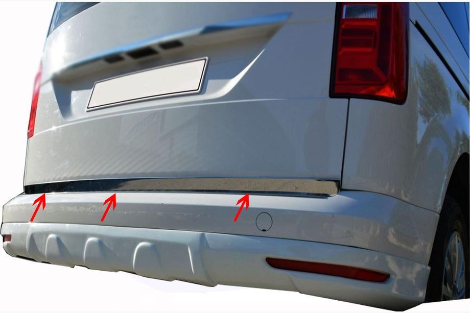 Volkswagen Caddy 2015–2020 Takalukun reunalista (ruostumaton teräs) Image