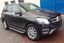 Mercedes GLE/ML class W166 2011–2018 BlackLine-sivuporrassarja (2 kpl, alumiini) kuva 1