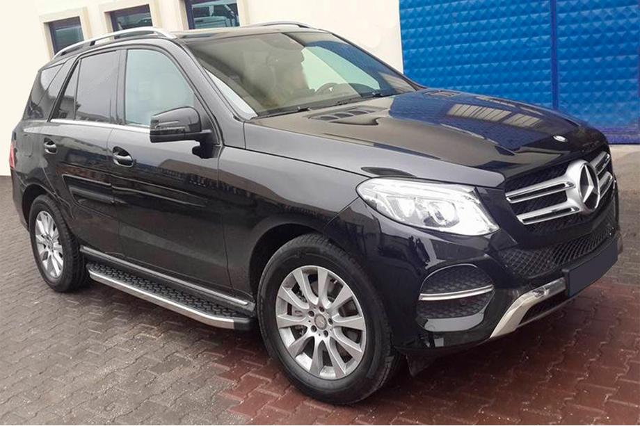Mercedes GLE/ML class W166 2011–2018 BlackLine-sivuporrassarja (2 kpl, alumiini) Image