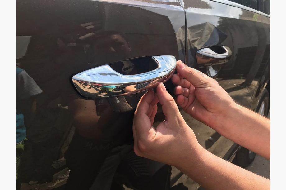 Volkswagen Sharan 2010–2023 Ovenkahvan kromisuojat (4 kpl, ruostumaton teräs) OmsaLine – italialainen ruostumaton teräs Kuva 5