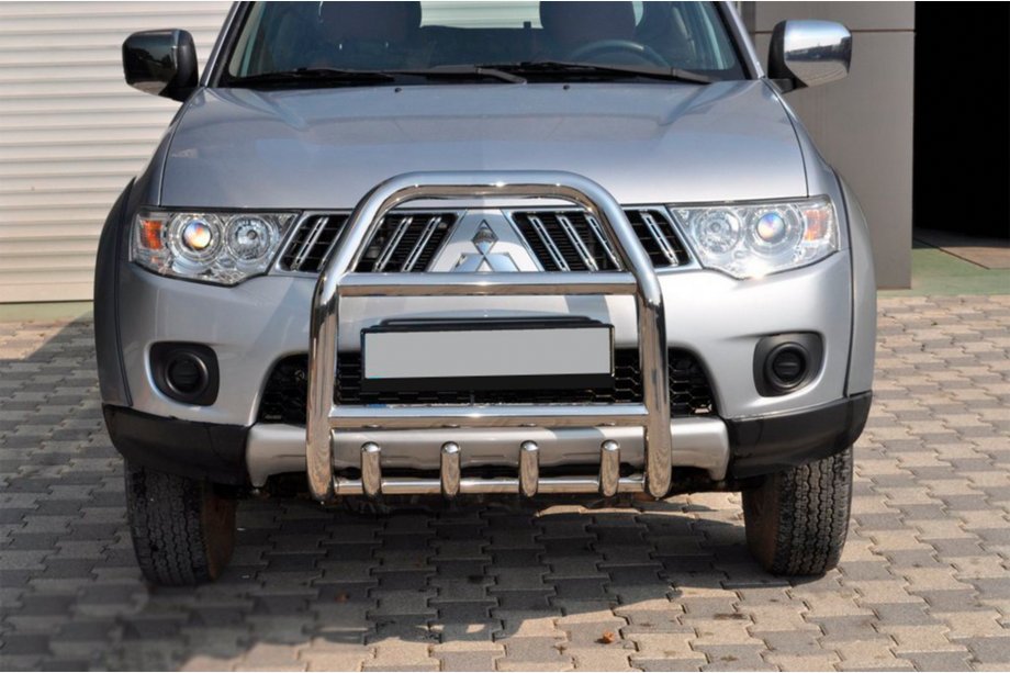 Mitsubishi Pajero Sport 2008–2015 Etusuojakaari QT007 (ruostumaton teräs) Image