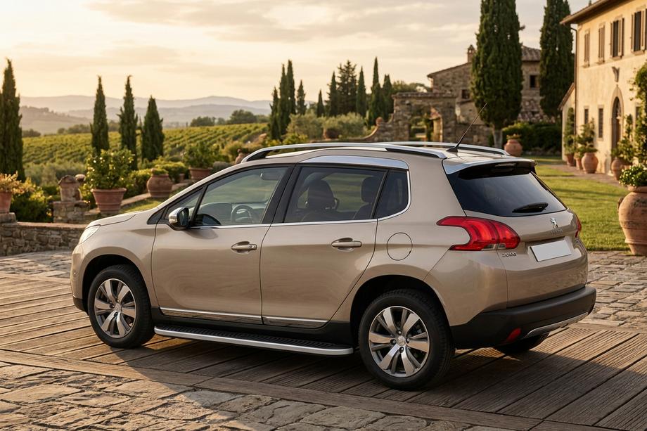 Peugeot 3008 2008–2016 Tayga Grey -sivuaskelmat (2 kpl, alumiini) 2014-2016 Image