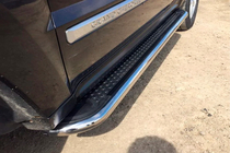Jeep Grand Cherokee WK 2004–2010 Maydos V2 sivuportaat (2 kpl, ruostumaton teräs) kuva 6