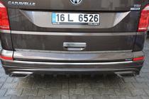 Volkswagen T6 2015–2024 AMG-tyylinen takapuskurin lisäosa (maalattava) kuva 3