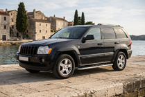 Jeep Grand Cherokee WK 2004–2010 Maydos V1 sivuastinlaudat (2 kpl, alumiini / ruostumaton teräs) kuva 1