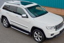 Jeep Grand Cherokee WK2 2010–2021 Fullmond sivuportaat (2 kpl, alumiini) kuva 1