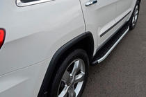 Jeep Grand Cherokee WK2 2010–2021 Fullmond sivuportaat (2 kpl, alumiini) kuva 3