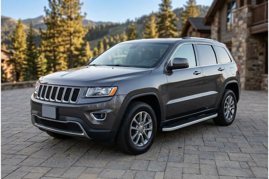 Jeep Grand Cherokee WK2 2010–2021 Tayga Grey -sivuaskelmat (2 kpl, alumiini) Kuva 1
