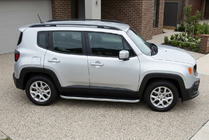 Jeep Renegade 2014– Tayga Grey -sivuaskelmat (2 kpl, alumiini) kuva 1