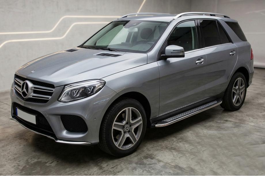 Mercedes GLE/ML class W166 2011–2018 Maydos V2 sivuportaat (2 kpl, ruostumaton teräs) Image