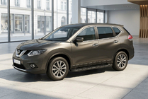 Nissan X-trail T32/Rogue 2014–2021 Allmond Black sivuaskelmat (2 kpl, alumiini) kuva 1
