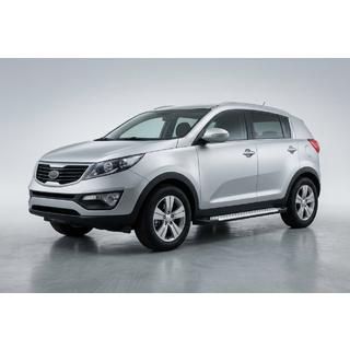 Allmond Grey sivuportaat (2 kpl, alumiini) Kia Sportage 2010–2015 kuva 1