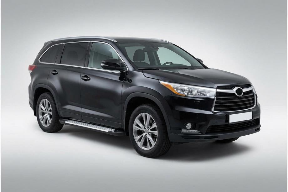 Toyota Highlander 2013–2019 Allmond Grey -sivuporrassarja (2 kpl, alumiini) Image