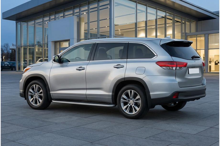 Toyota Highlander 2013–2019 Tayga Grey -sivuaskelmat (2 kpl, alumiini) Image