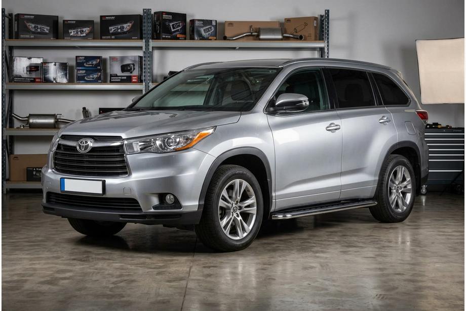 Toyota Highlander 2013–2019 Maydos V1 sivuastinlaudat (2 kpl, alumiini / ruostumaton teräs) Image