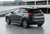 Mazda CX-3 2015– Allmond Grey -sivukynnykset (2 kpl, alumiini) kuva 1