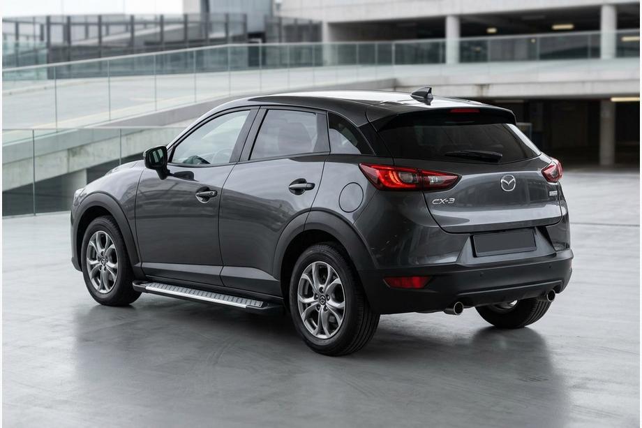 Mazda CX-3 2015– Allmond Grey -sivukynnykset (2 kpl, alumiini) Image