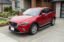 Mazda CX-3 2015– Tayga Grey -sivuaskelmat (2 kpl, alumiini) kuva 1