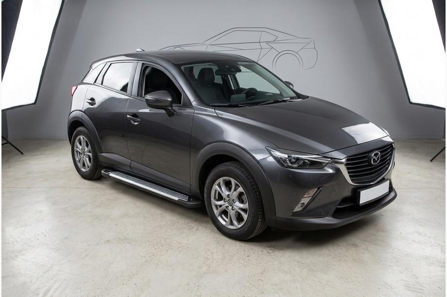 Mazda CX-3 2015– Line-sivuporrassarja (2 kpl, alumiini) Image