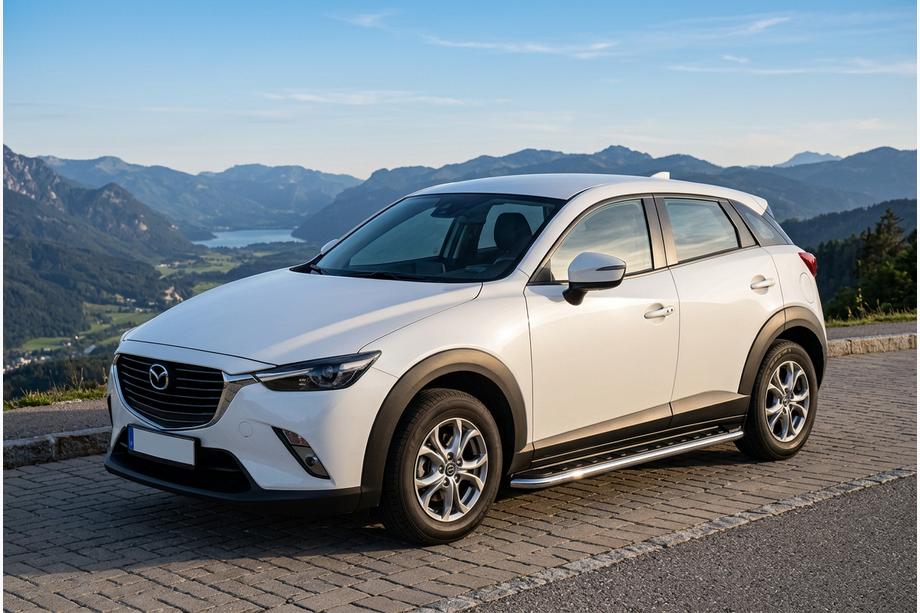 Mazda CX-3 2015– Maydos V1 sivuastinlaudat (2 kpl, alumiini / ruostumaton teräs) Image