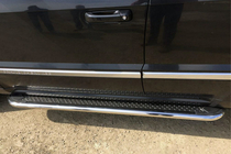 Mercedes GLK-sarja X204 2008–2015 Maydos V2 sivuportaat (2 kpl, ruostumaton teräs) kuva 1