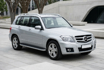 Mercedes GLK-sarja X204 2008–2015 Tayga Grey -sivuaskelmat (2 kpl, alumiini) kuva 1