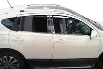 Nissan Qashqai 2010–2014 Kromiset ovipilarisuojat (4 kpl, ruostumaton teräs) +2, OmsaLine - Italialainen ruostumaton teras kuva 2