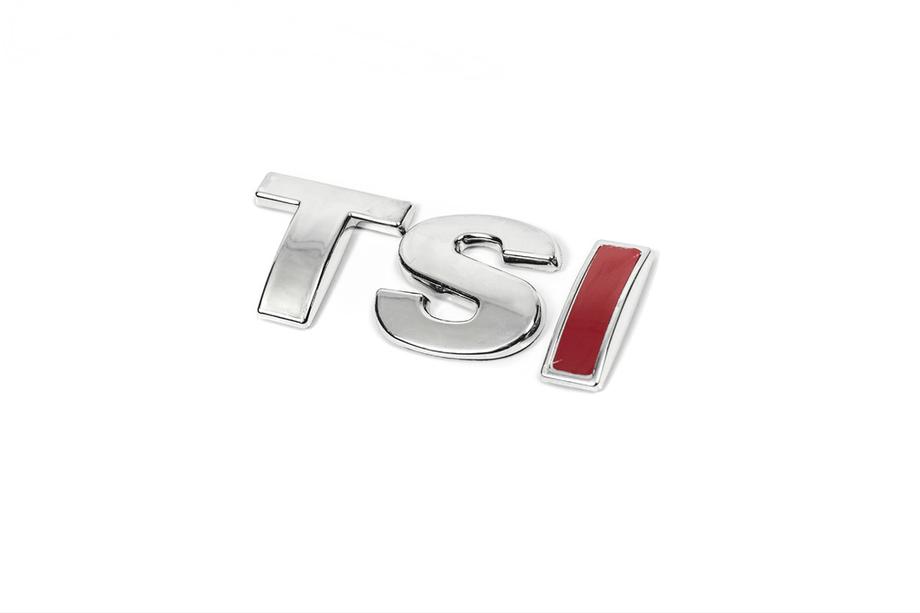Volkswagen Tiguan 2007–2016 TSI-teksti (suora fontti) TS – kromi, I – punainen Kuva 6