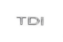 Volkswagen Jetta 2006–2011 TDI-teksti (alkuperäisen mukainen) Täyskromi kuva 1