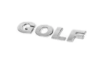 Volkswagen Golf 6 2008–2014 Golf-tekstimerkki (alkuperäistä vastaava) kuva 2