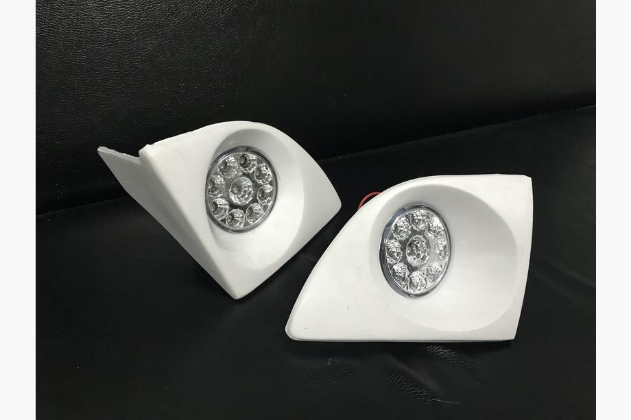 Mercedes Sprinter W901/902/903/904/905 1995–2006 LED-sumuvalot (2 kpl, maalattava) 70 mm, Fantom Kuva 2